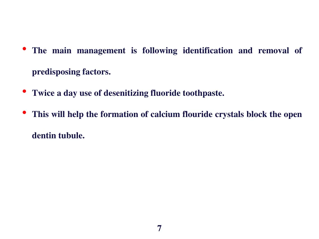 the main management is following identification