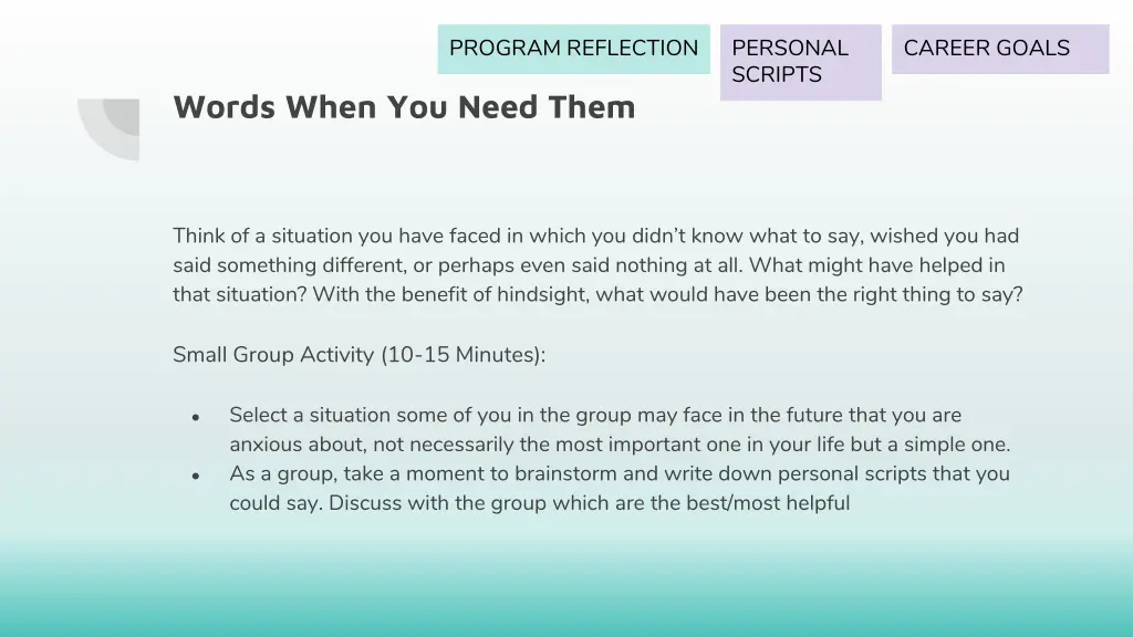program reflection 2