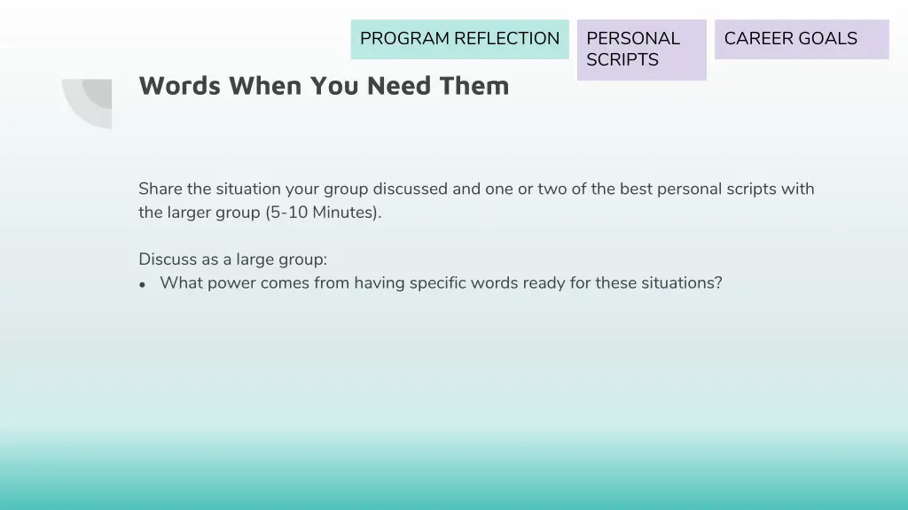 program reflection 3