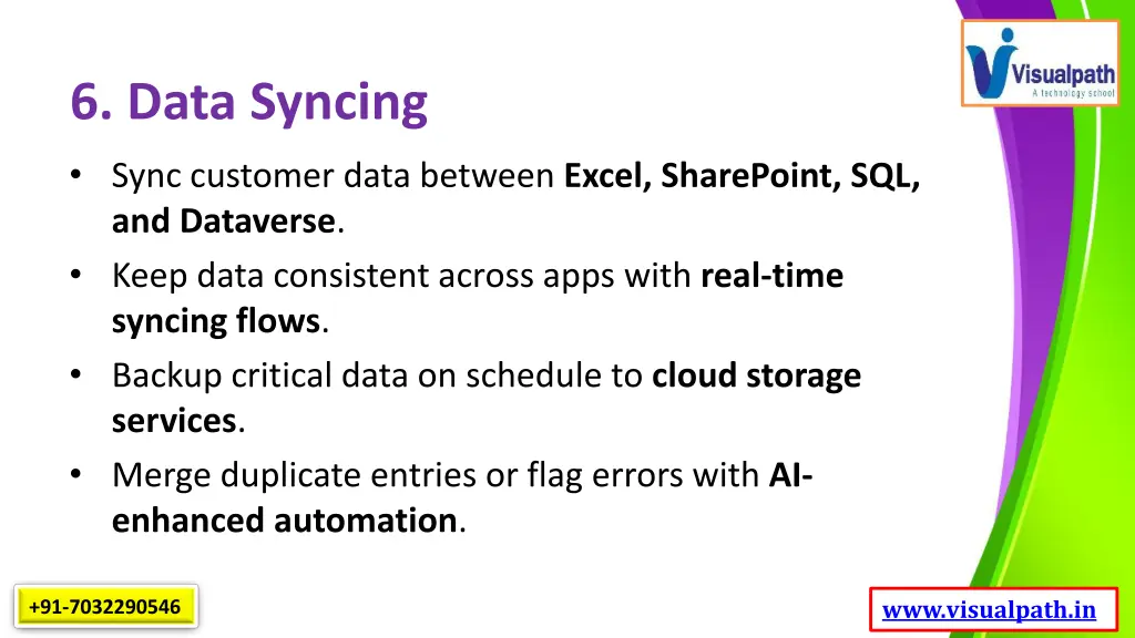 6 data syncing