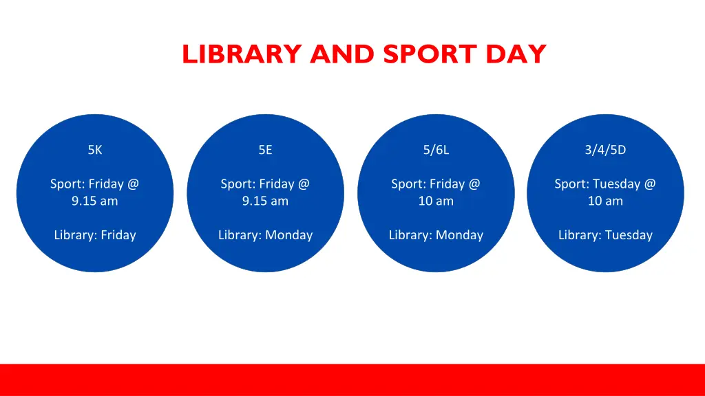 library and sport day