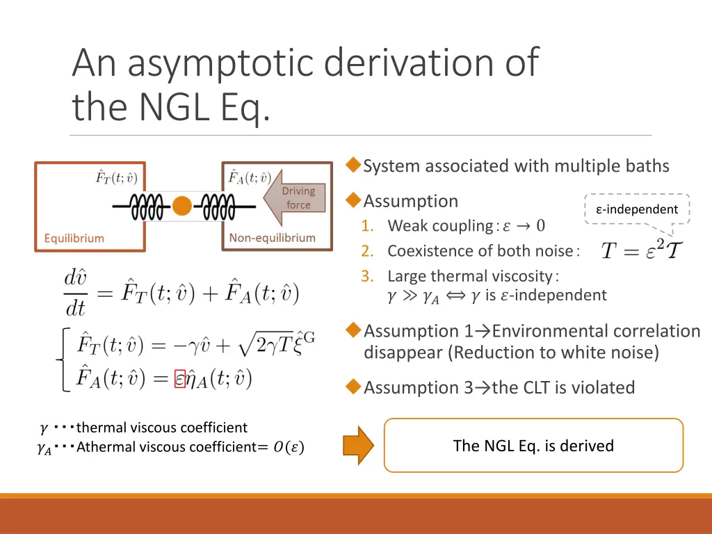 an asymptotic derivation of the ngl eq