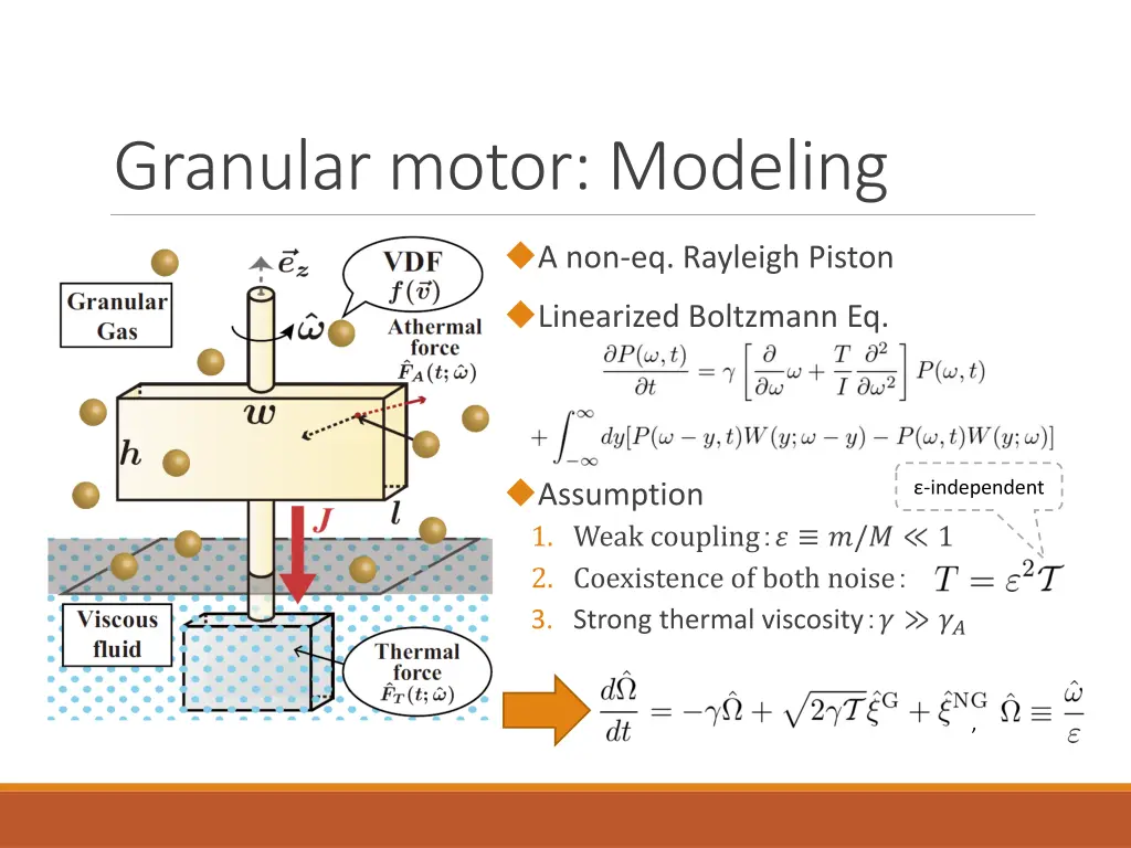 granular motor modeling