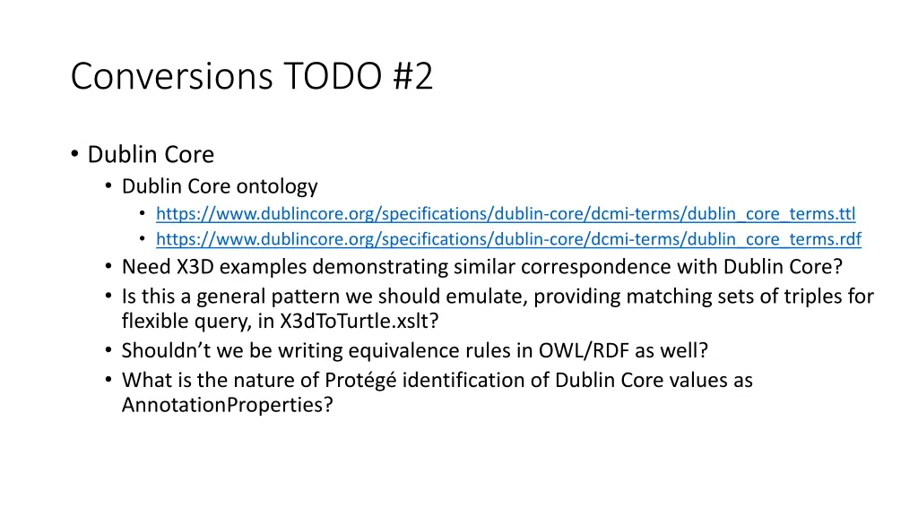 conversions todo 2