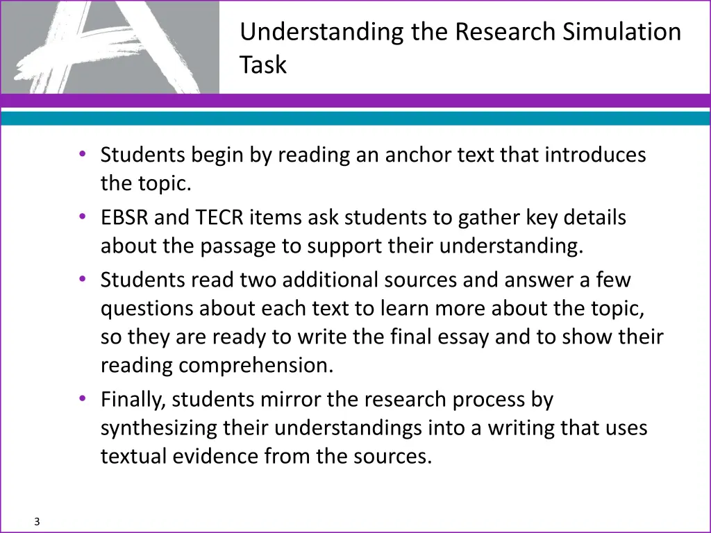 understanding the research simulation task