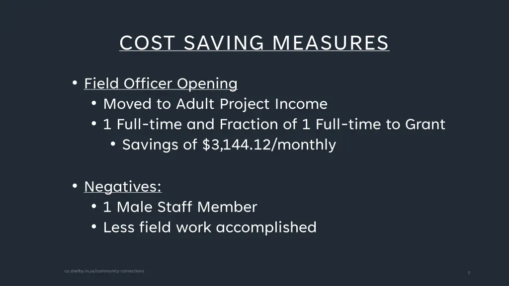 cost saving measures 1