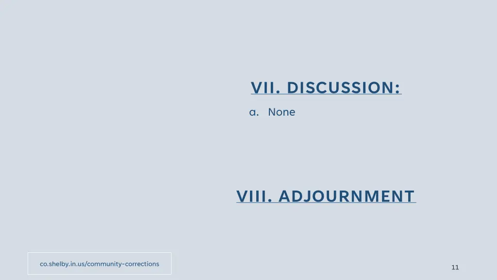 vii discussion a none