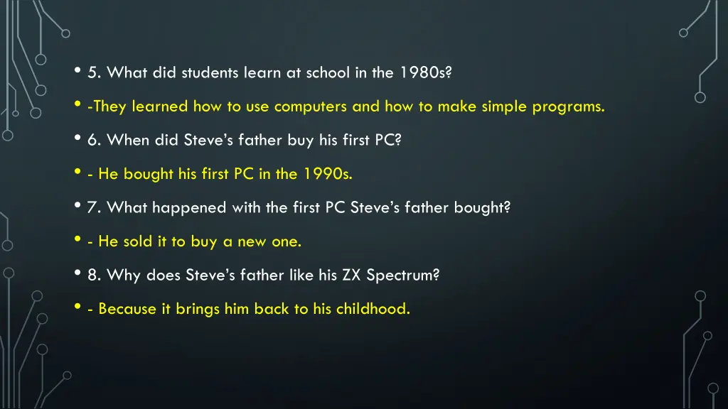 5 what did students learn at school in the 1980s