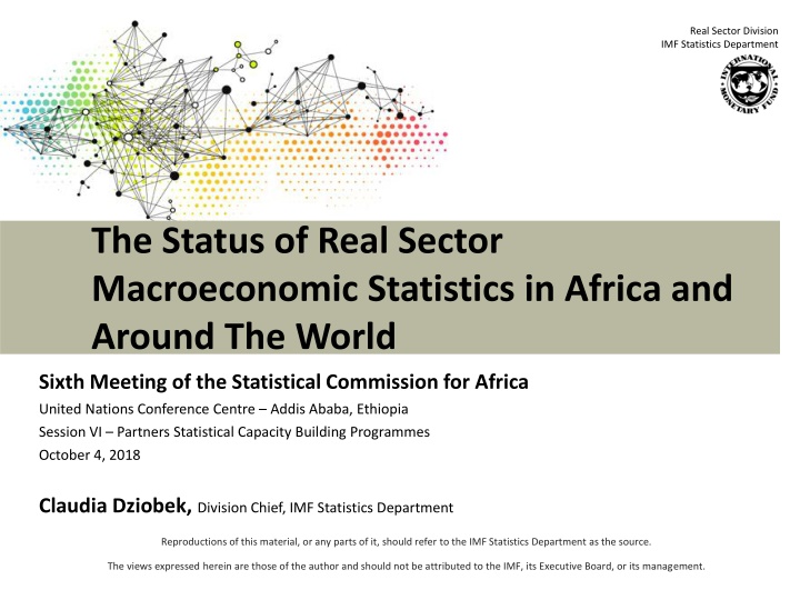 real sector division imf statistics department