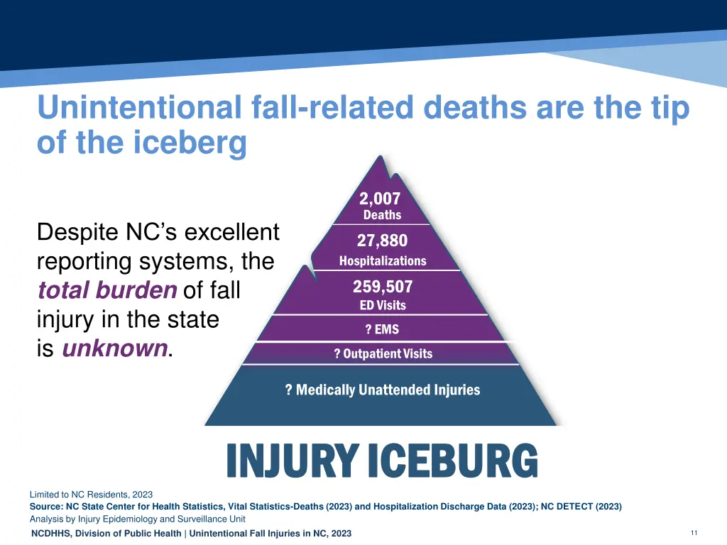 unintentional fall related deaths