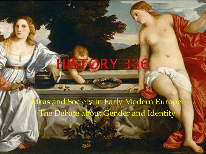 ideas and society in early modern europe