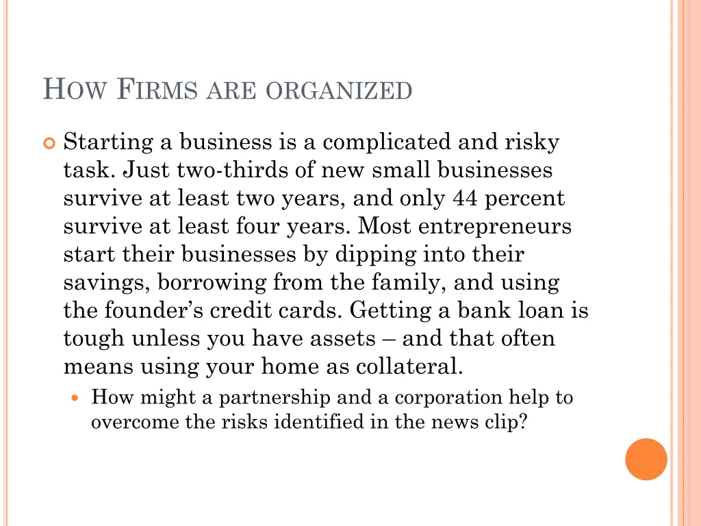 h ow f irms are organized 1