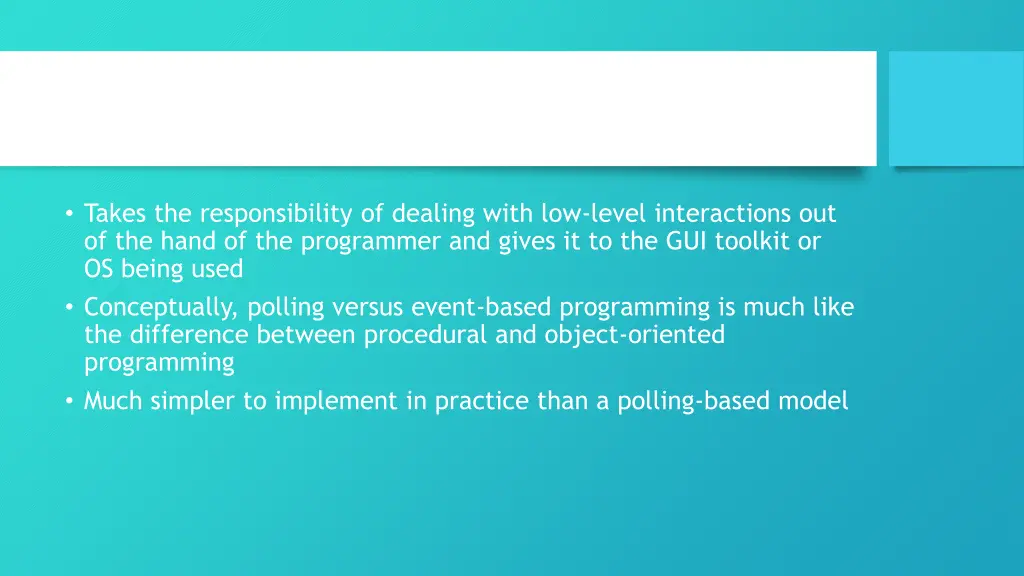 event based programming 1