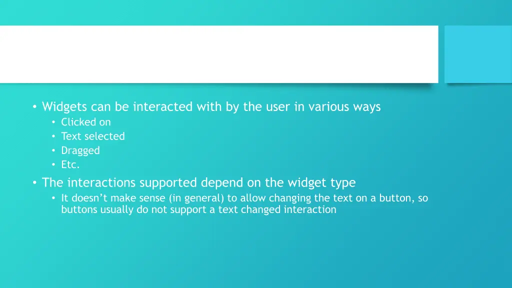 interactivity