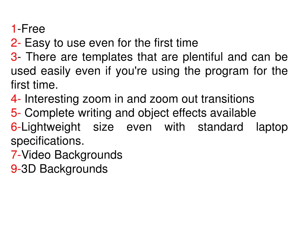 1 free 2 easy to use even for the first time