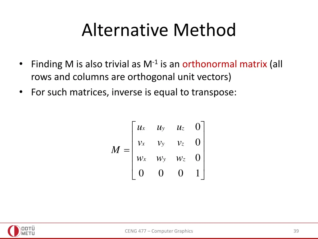 alternative method 2