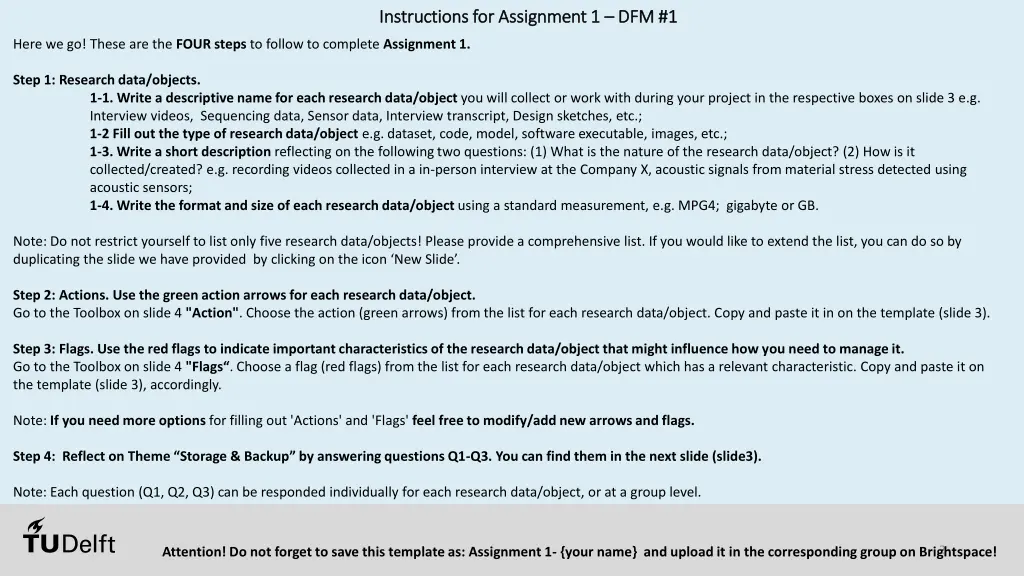 instructions for assignment 1 instructions