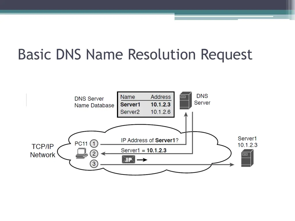basic dns name resolution request