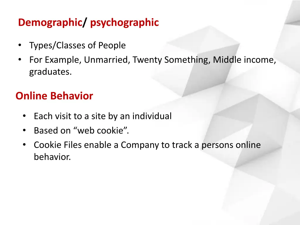 demographic psychographic