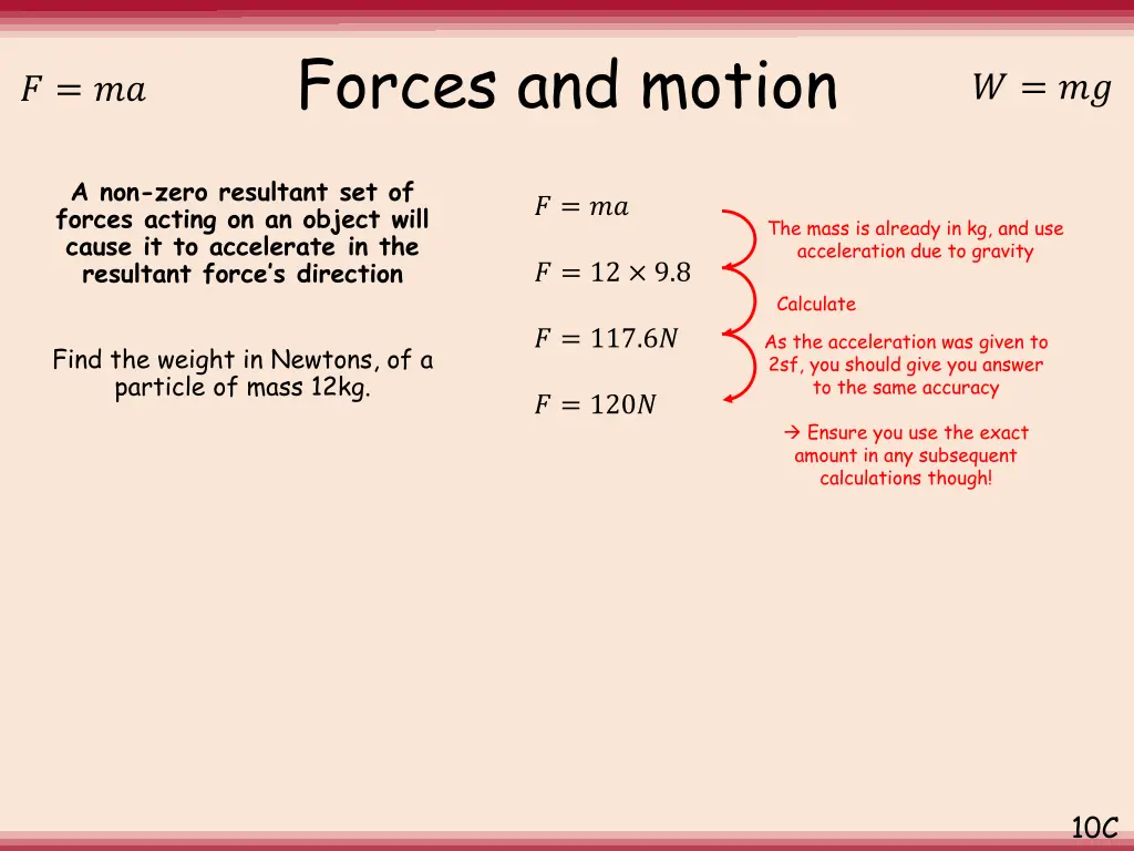 forces and motion 10