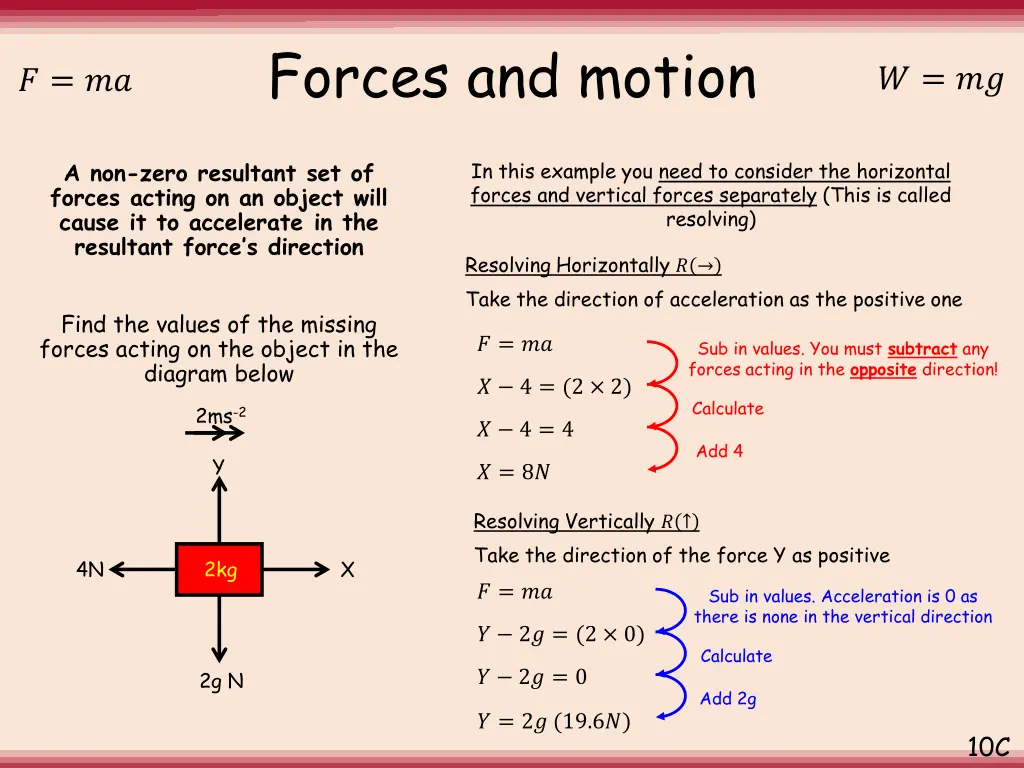 forces and motion 12