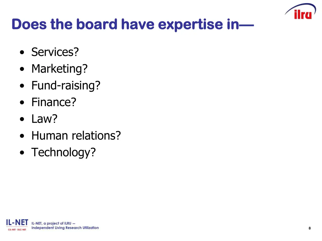 does the board have expertise does the board have