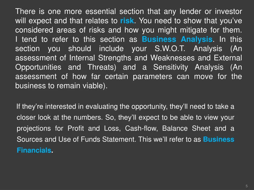 there is one more essential section that