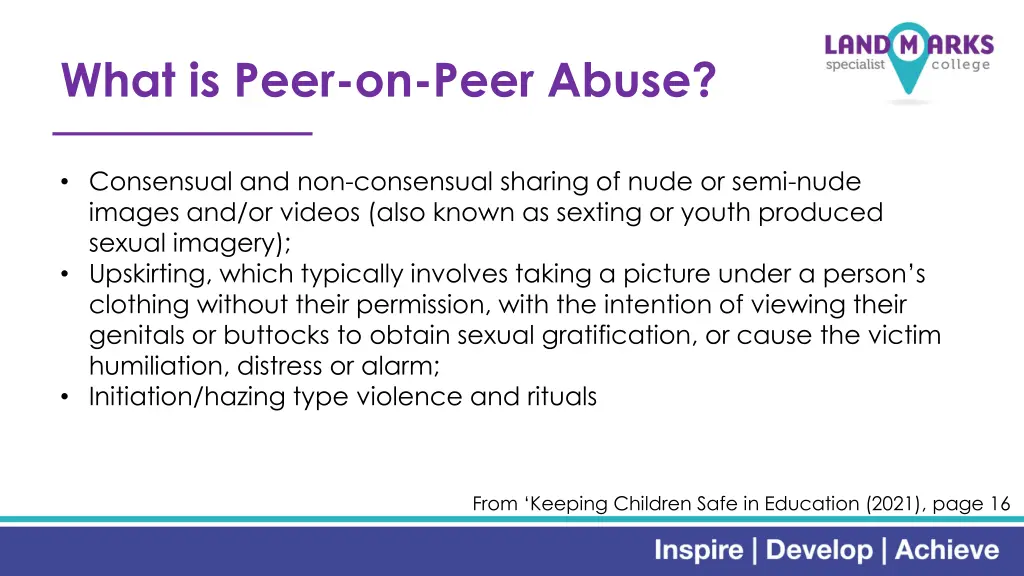 what is peer on peer abuse 2