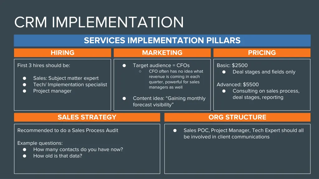 crm implementation services implementation