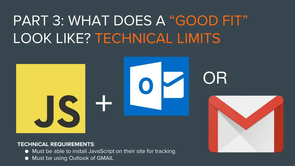 part 3 what does a good fit look like technical