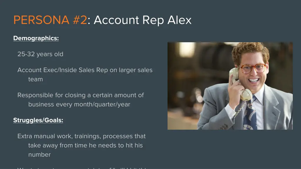 persona 2 account rep alex