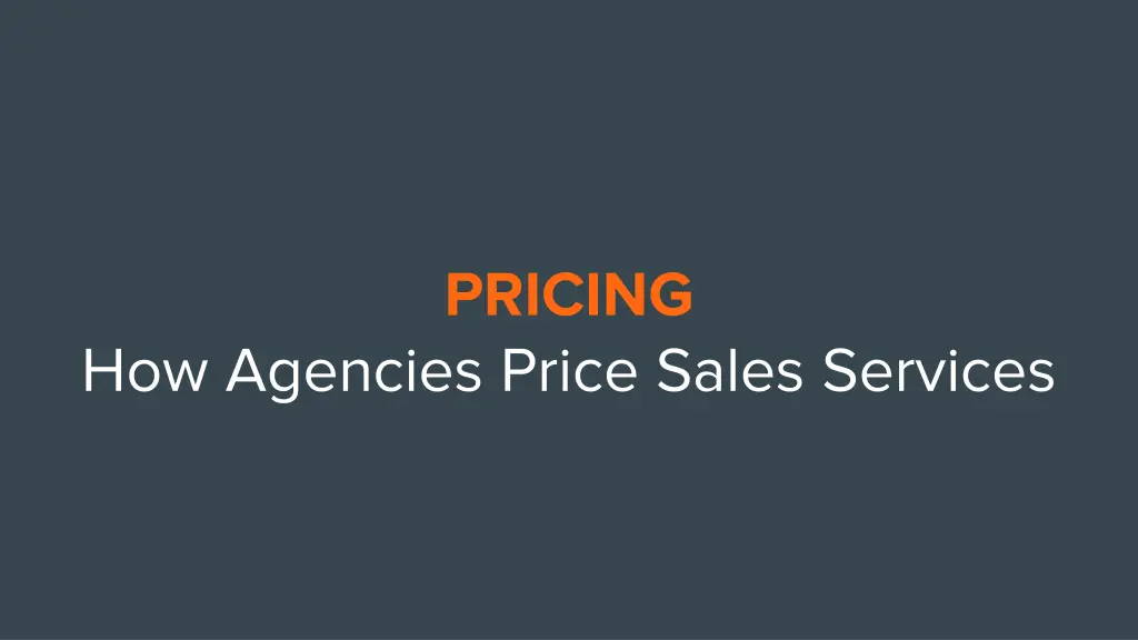 pricing