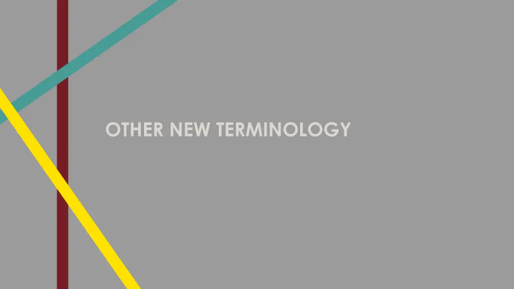 other new terminology