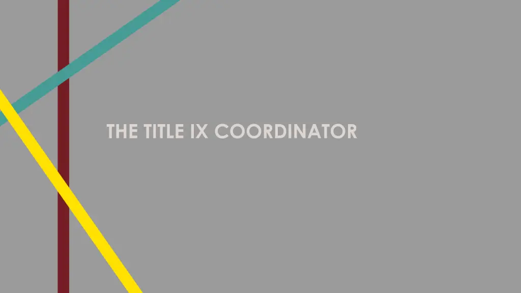 the title ix coordinator