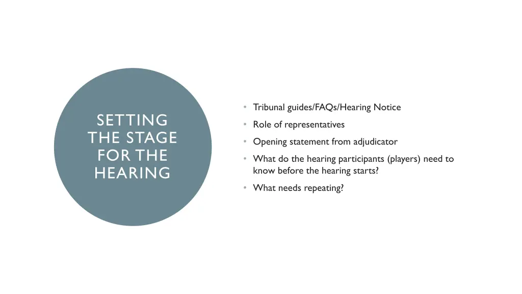 tribunal guides faqs hearing notice