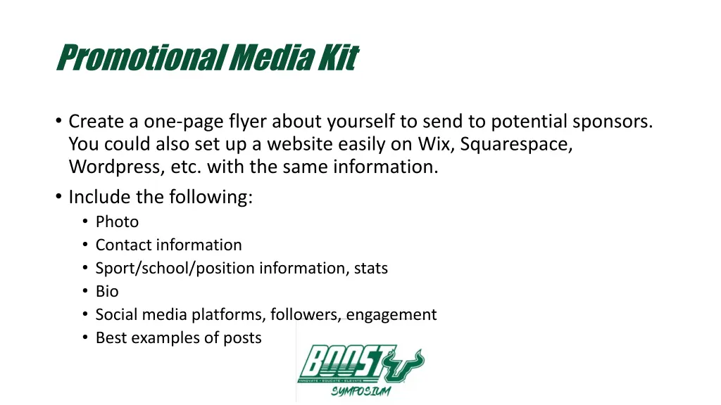 promotional media kit