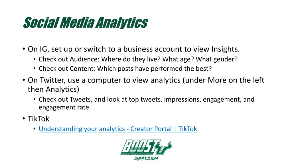 social media analytics