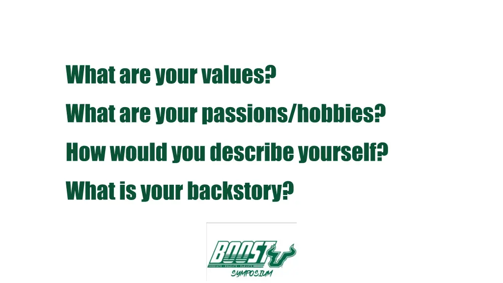 what are your values what are your passions