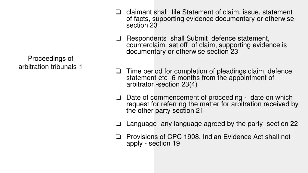 claimant shall file statement of claim issue