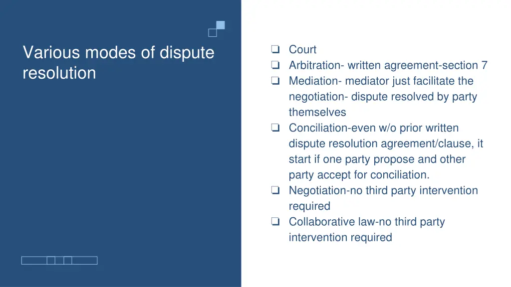 court arbitration written agreement section