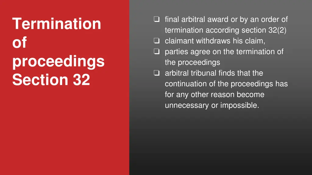 final arbitral award or by an order