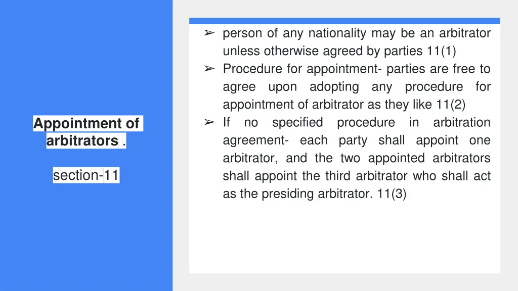 person of any nationality may be an arbitrator