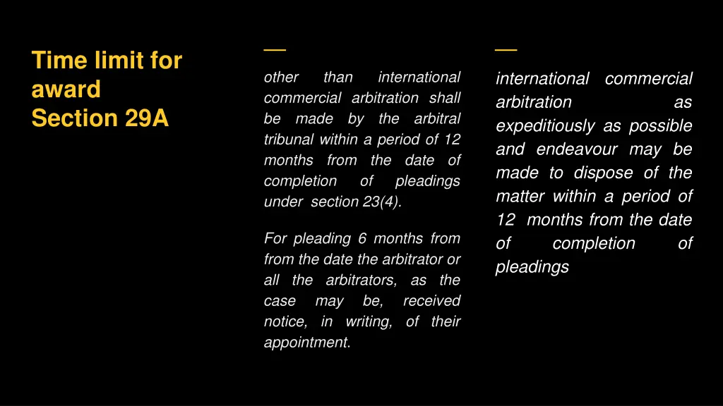 time limit for award section 29a