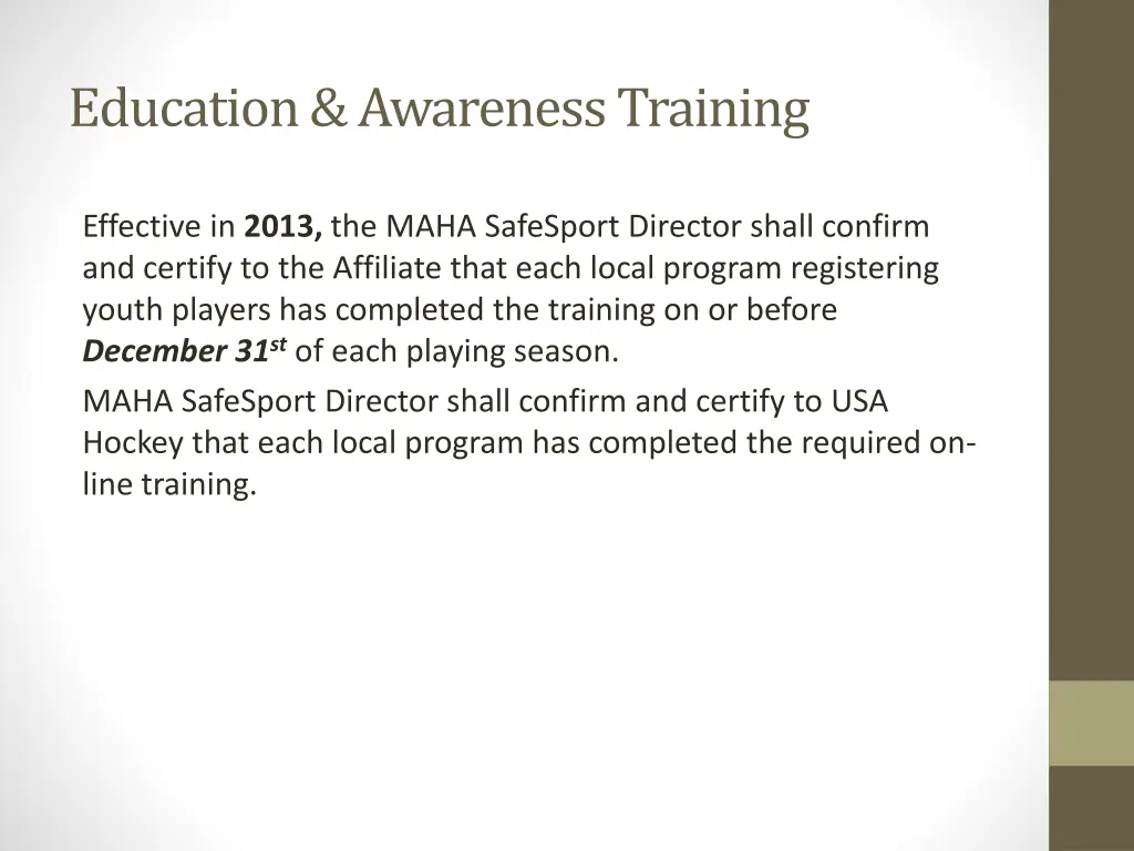 education awareness training 3