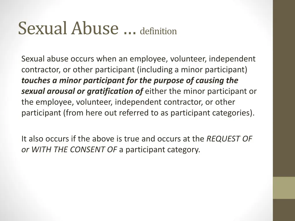sexual abuse definition