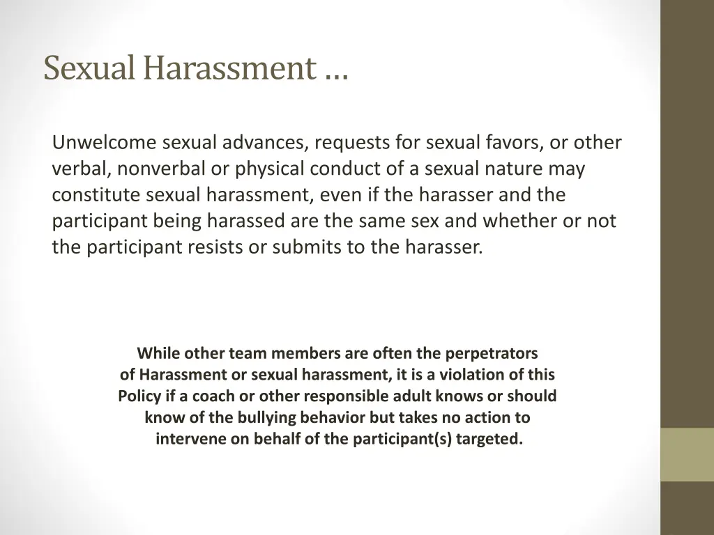 sexual harassment