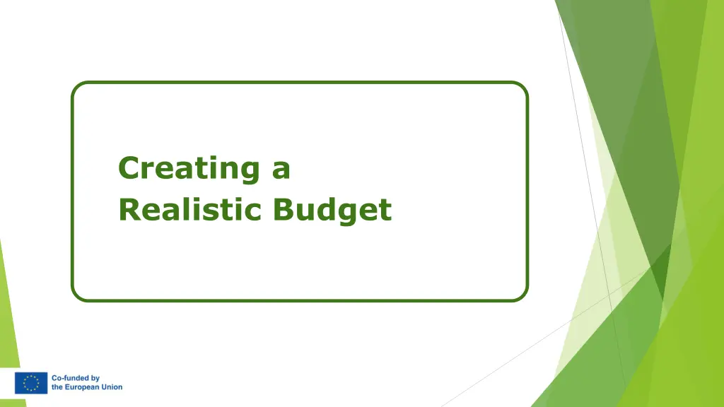creating a realistic budget