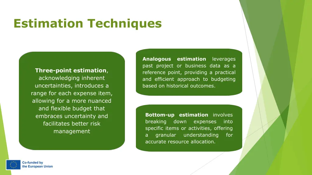 estimation techniques