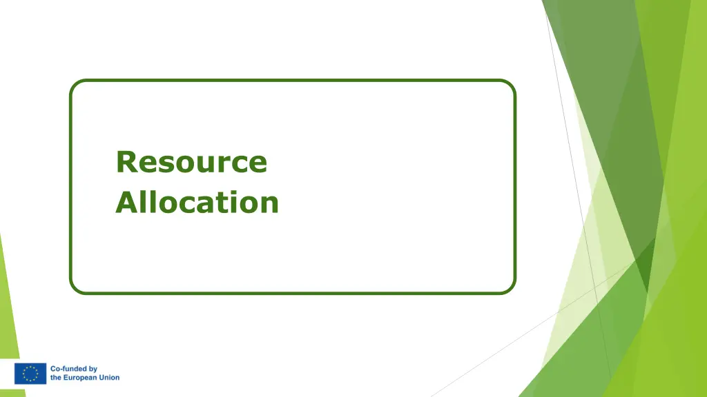 resource allocation