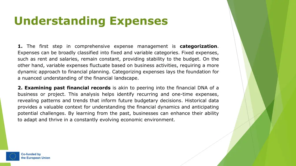 understanding expenses